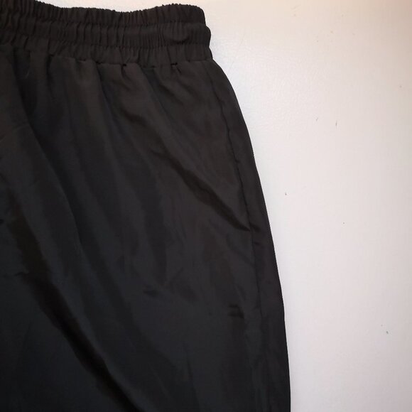 NWT Floerns Ladies Elastic & Drawstring Waist Black Loose Fit  Track Pants - Picture 7 of 10